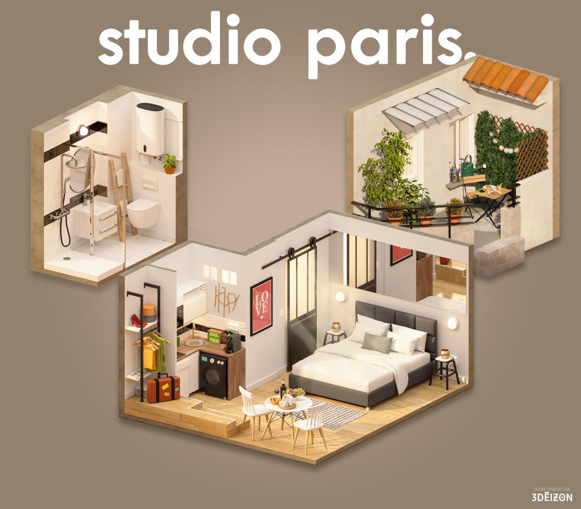 Studio Terrasse Privee 5 Min To Eiffel Tower Parigi Esterno foto